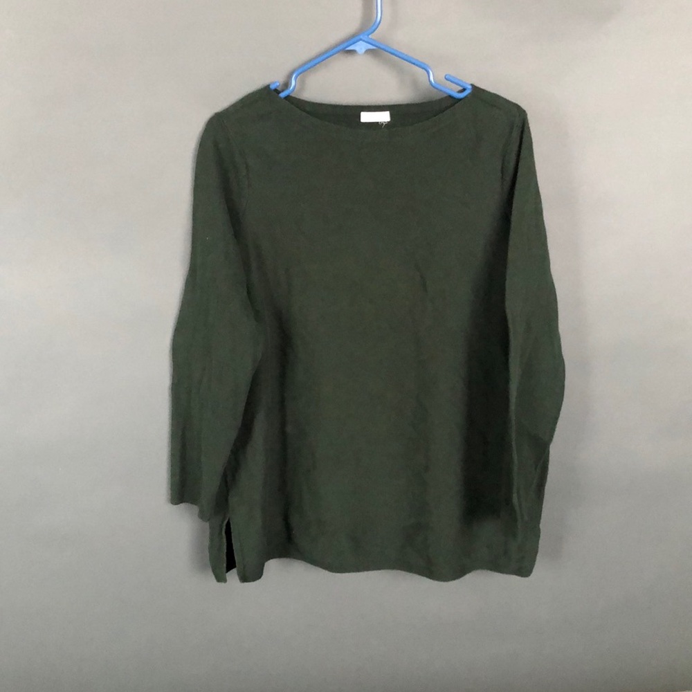 forest colored long sleeve shirt